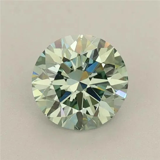 0.76ct Round Lab Grown Diamond (Colour Fancy Intense Green, Clarity VS1, Cut ID, IGI Certified)