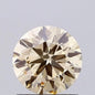 0.79ct Round Lab Grown Diamond (Colour Fancy Light Brownish Yellow, Clarity VS1, Cut EX, IGI Certified)
