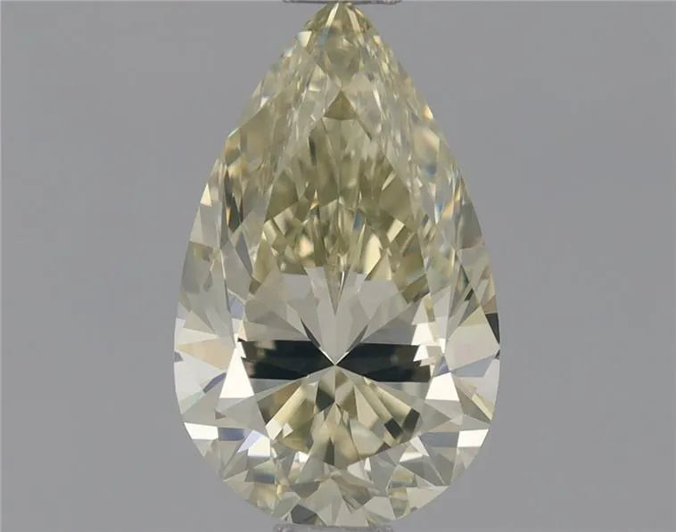 0.80ct Pear Natural Diamond (Colour Fancy Light Yellow, Clarity VVS1, GIA Certified)