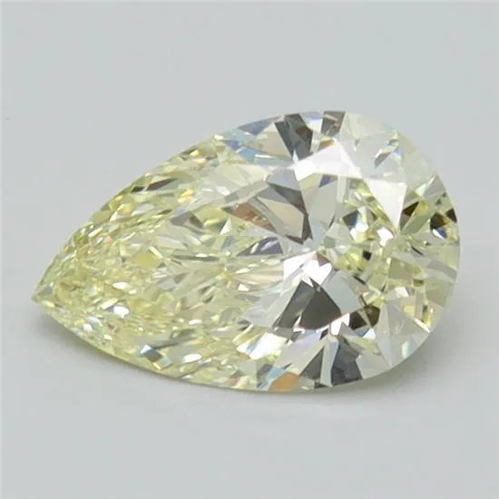 0.92ct Pear Lab Grown Diamond (Colour Fancy Light Yellow, Clarity VVS1, Cut GD, IGI Certified)