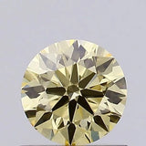 0.94ct Round Lab Grown Diamond (Colour Fancy Light Yellow, Clarity VVS2, Cut EX, IGI Certified)