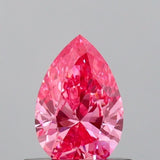 0.62ct Pear Lab Grown Diamond (Colour Fancy Vivid Pink, Clarity VS2, IGI Certified)