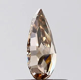 0.50ct Pear Natural Diamond (Colour Brown, Clarity VS1, Cut VG, IGI Certified)