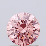 0.69ct Round Lab Grown Diamond (Colour Fancy Vivid Pink, Clarity VS2, Cut EX, IGI Certified)