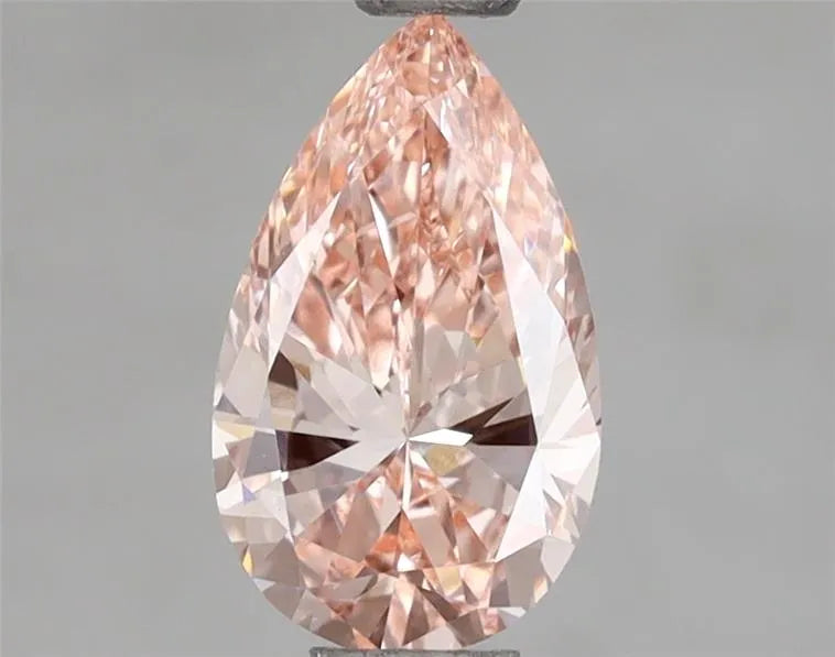 1.00ct Pear Lab Grown Diamond (Colour Fancy Vivid Pink, Clarity VS1, IGI Certified)