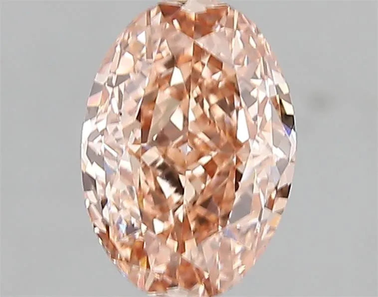 1.60ct Oval Lab Grown Diamond (Colour Fancy Brown Pink, Clarity VVS2, IGI Certified)