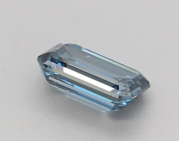 0.52ct Emerald Lab Grown Diamond (Colour Fancy Blue, Clarity VS1, Cut GD, IGI Certified)