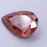2.46ct Pear Lab Grown Diamond (Colour Fancy Vivid Brownish Pink, Clarity VS2, IGI Certified)