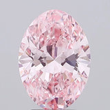 3.03ct Oval Lab Grown Diamond (Colour Fancy Vivid Pink, Clarity VS2, IGI Certified)