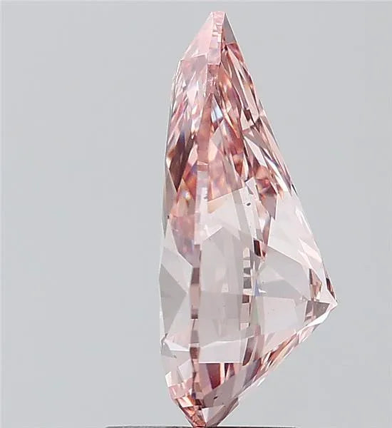 3.00ct Pear Lab Grown Diamond (Colour Fancy Vivid Pink, Clarity VS1, IGI Certified)