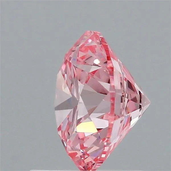 1.51ct Round Lab Grown Diamond (Colour Fancy Vivid Pink, Clarity VS1, Cut EX, IGI Certified)