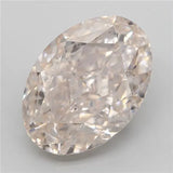 5.22ct Oval Natural Diamond (Colour Fancy Light Pinkish Brown, Clarity VS2, GIA Certified)