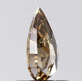 0.50ct Pear Natural Diamond (Colour Brown, Clarity VS2, Cut VG, IGI Certified)