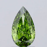 1.05ct Pear Lab Grown Diamond (Colour Fancy Vivid Green, Clarity VS1, IGI Certified)