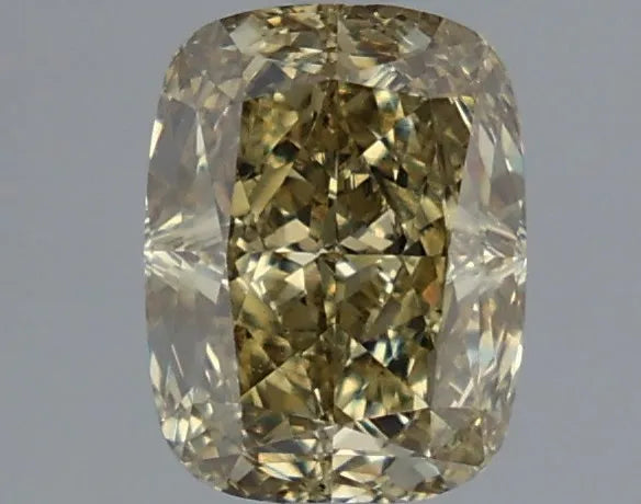 1.74ct Cushion modified Lab Grown Diamond (Colour Fancy Intense Gray Yellow, Clarity VS1, IGI Certified)