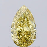 0.88ct Pear Lab Grown Diamond (Colour Fancy Vivid Yellow, Clarity VS1, IGI Certified)