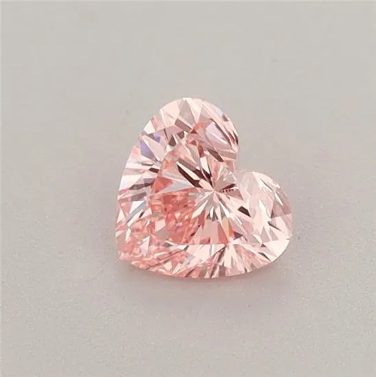 0.40ct Heart Lab Grown Diamond (Colour Fancy Vivid Pink, Clarity VS1, IGI Certified)