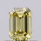 0.50ct Emerald Lab Grown Diamond (Colour Fancy Intense Yellow, Clarity VVS2, IGI Certified)