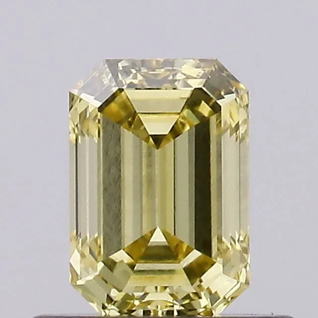 0.50ct Emerald Lab Grown Diamond (Colour Fancy Intense Yellow, Clarity VVS2, IGI Certified)