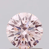0.69ct Round Lab Grown Diamond (Colour Fancy Pink, Clarity SI1, Cut EX, IGI Certified)