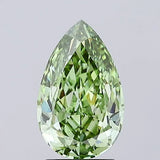 2.00ct Pear Lab Grown Diamond (Colour Fancy Vivid Green, Clarity VS2, IGI Certified)
