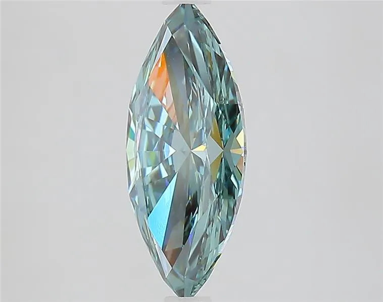 1.87ct Marquise Lab Grown Diamond (Colour Fancy Vivid Green, Clarity VVS2, IGI Certified)