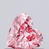0.33ct Heart Lab Grown Diamond (Colour Fancy Vivid Pink, Clarity VS1, IGI Certified)