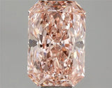 1.52ct Radiant Lab Grown Diamond (Colour Fancy Vivid Pink, Clarity VS2, IGI Certified)