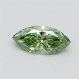 0.50ct Marquise Lab Grown Diamond (Colour Fancy Vivid Green, Clarity VS1, IGI Certified)