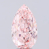 6.02ct Pear Lab Grown Diamond (Colour Fancy Vivid Pink, Clarity VS1, IGI Certified)