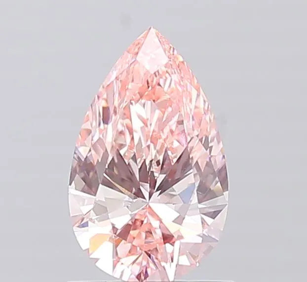 1.00ct Pear Lab Grown Diamond (Colour Fancy Intense Pink, Clarity VS1, IGI Certified)