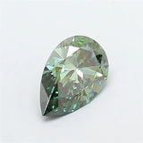 1.00ct Pear Lab Grown Diamond (Colour Fancy Vivid Green, Clarity VS2, IGI Certified)