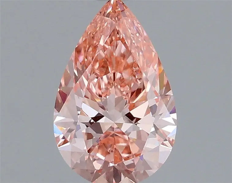 1.00ct Pear Lab Grown Diamond (Colour Fancy Vivid Pink, Clarity VVS2, IGI Certified)