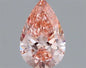 1.00ct Pear Lab Grown Diamond (Colour Fancy Vivid Pink, Clarity VVS2, IGI Certified)