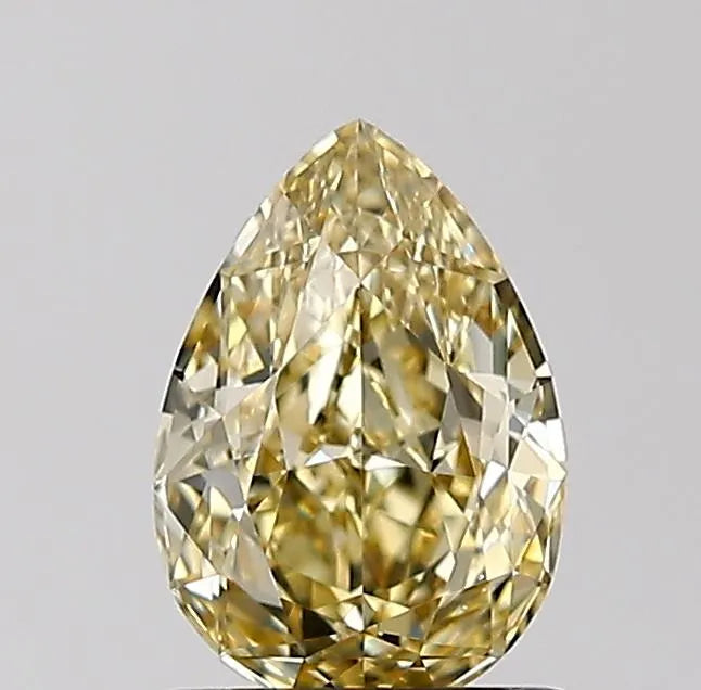 1.00ct Pear Natural Diamond (Colour Fancy Brownish Yellow, Clarity VS2, GIA Certified)