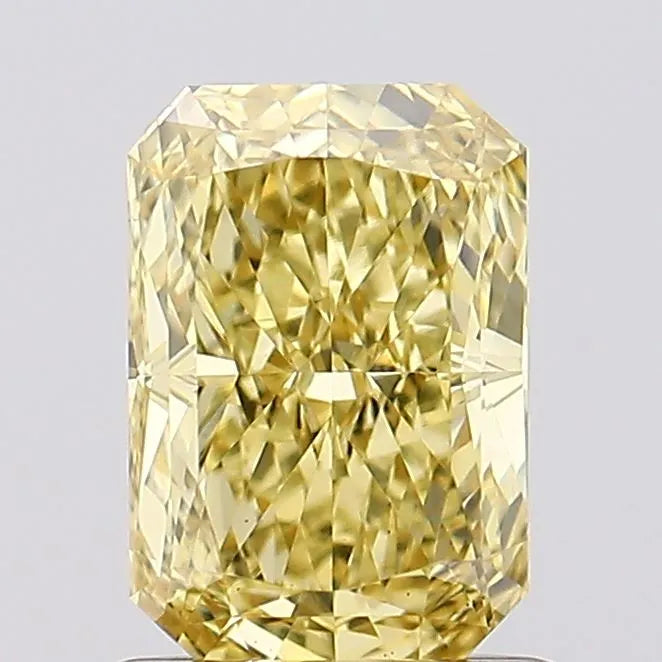 1.00ct Radiant Lab Grown Diamond (Colour Fancy Vivid Yellow, Clarity VS1, IGI Certified)