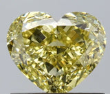 1.01ct Heart Natural Diamond (Colour Fancy Brownish Yellow, Clarity SI2, GIA Certified)