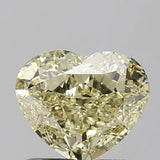 1.01ct Heart Natural Diamond (Colour Fancy Light Yellow, Clarity VS1, GIA Certified)