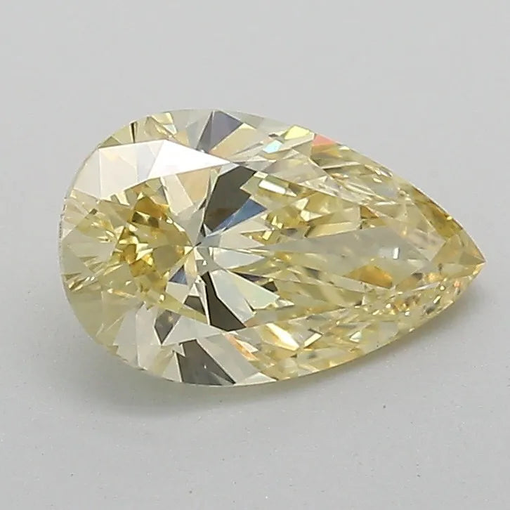 1.02ct Pear Lab Grown Diamond (Colour Fancy Intense Yellow, Clarity VS1, Cut VG, IGI Certified)