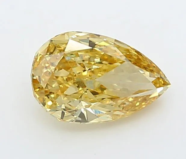 1.09ct Pear Lab Grown Diamond (Colour Fancy Vivid Yellow, Clarity VS2, IGI Certified)