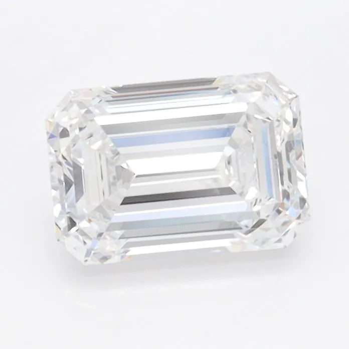 1.10ct Emerald Lab Grown Diamond (Colour D, Clarity IF, IGI Certified)