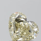 1.20ct Heart Natural Diamond (Colour Fancy Light, Clarity VS2, GIA Certified)