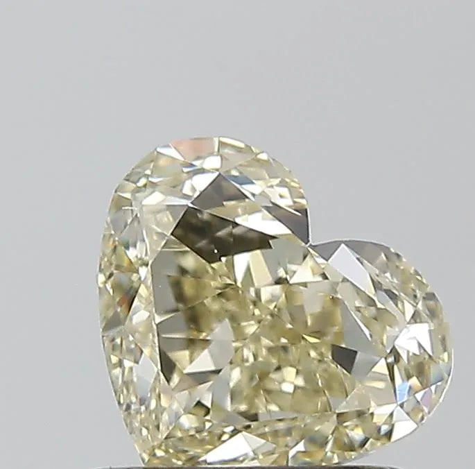 1.20ct Heart Natural Diamond (Colour Fancy Light, Clarity VS2, GIA Certified)