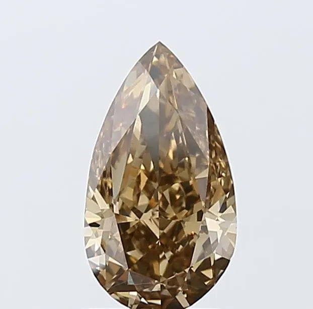 1.20ct Pear Natural Diamond (Colour Fancy Dark Yellowish Brown, Clarity VS2, GIA Certified)