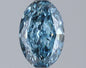 1.25ct Oval Lab Grown Diamond (Colour Fancy Vivid Blue, Clarity VVS2, IGI Certified)