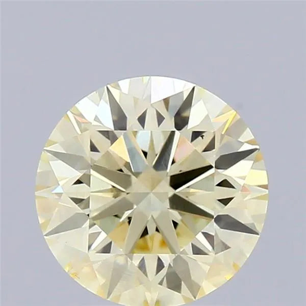 1.28ct Round Lab Grown Diamond (Colour Fancy Light Yellow, Clarity VS1, Cut EX, IGI Certified)