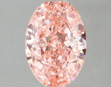 1.46ct Oval Lab Grown Diamond (Colour Fancy Vivid Pink, Clarity VS2, IGI Certified)