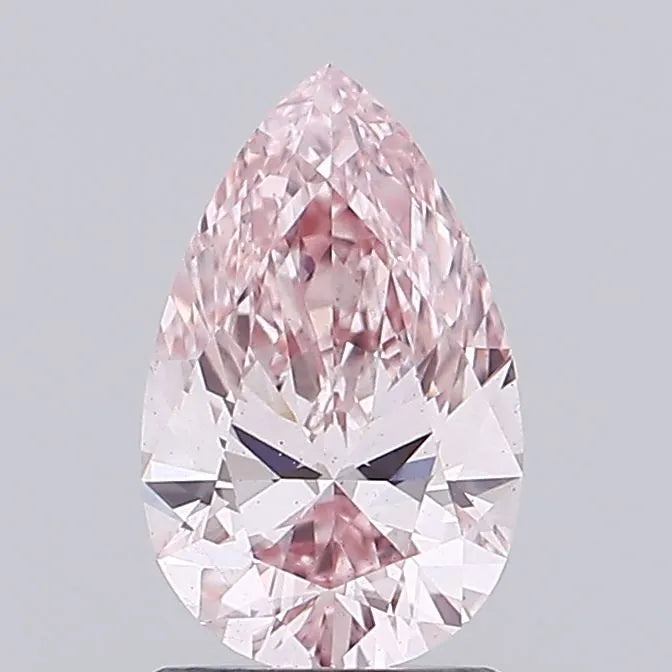 1.47ct Pear Lab Grown Diamond (Colour Fancy Intense Pink, Clarity VS2, IGI Certified)