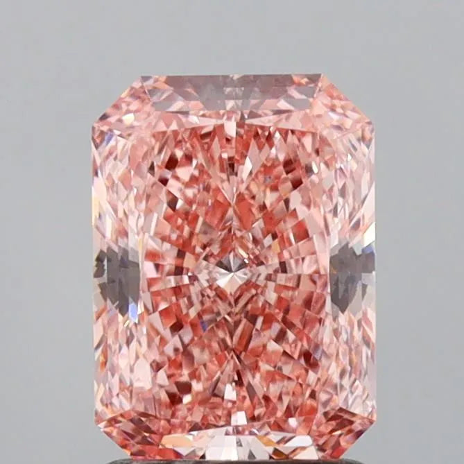 1.53ct Radiant Lab Grown Diamond (Colour Fancy Intense Pink, Clarity VS1, IGI Certified)