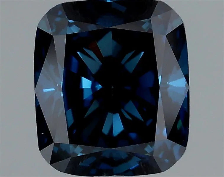 1.54ct Cushion modified Lab Grown Diamond (Colour Fancy Deep Blue, Clarity VVS2, Cut EX, IGI Certified)